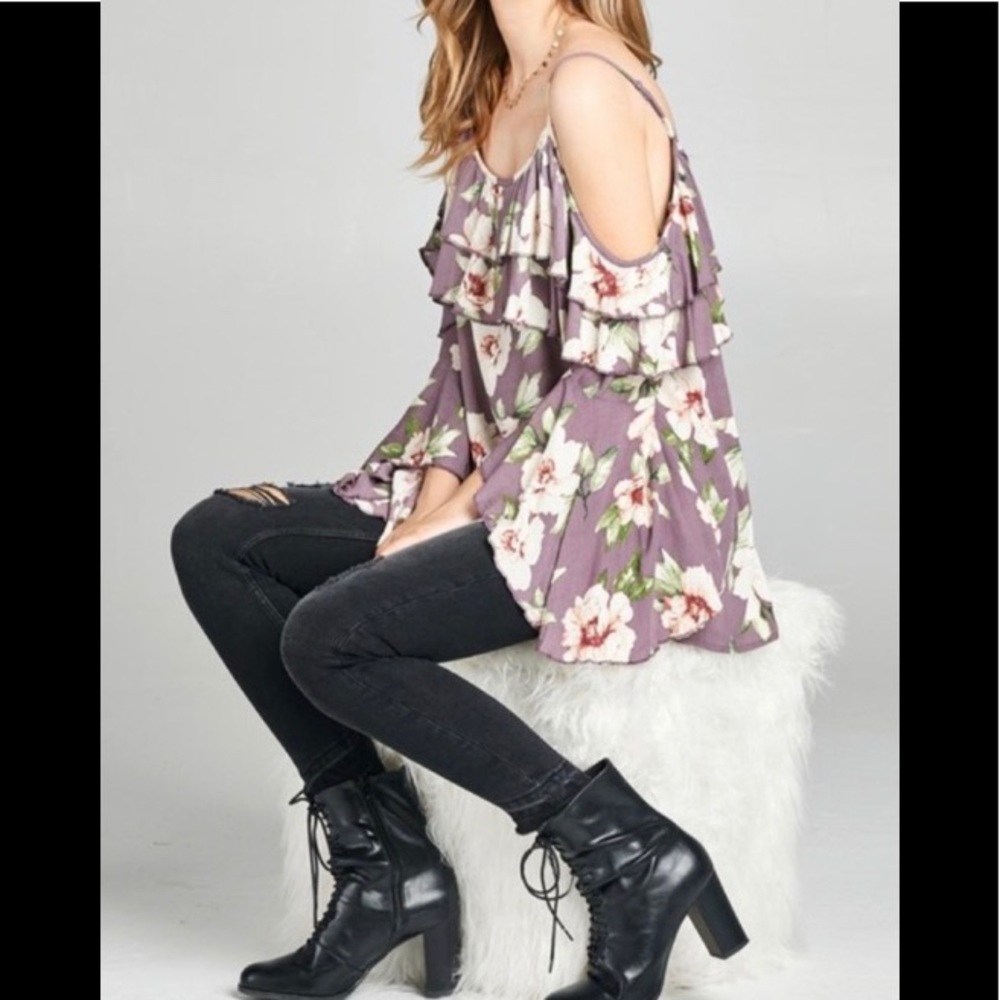 Cold shoulder blouse
